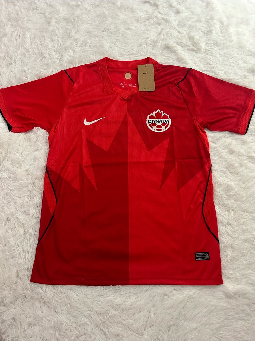 Nike Red Canada Men's Soccer Jersey with Crest